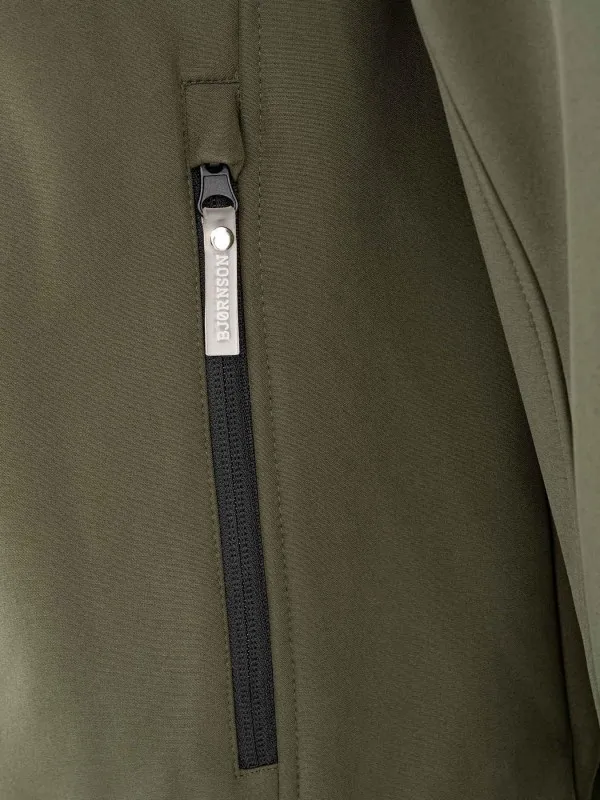 4 Seizoenen Softshell Jas Winddicht Heren Olijfgroen - S-4XL - DAG