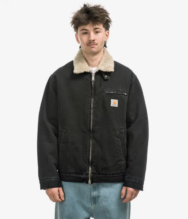 Carhartt WIP Herald Organic Maitland Jas (black wall stone washed)